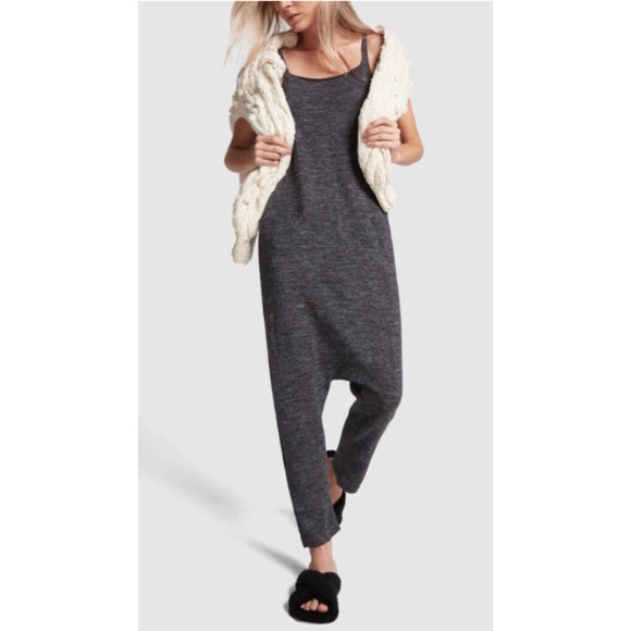Lauren Manoogian Pants - Lauren Manoogian Charcoal Lounger Jumpsuit